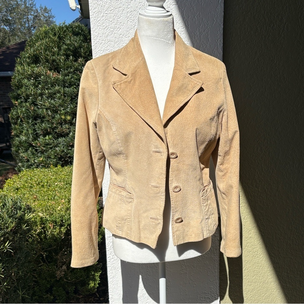 JohnPaulRichard Tan Suede Blazer